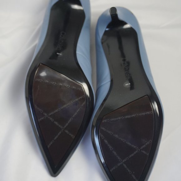 Calvin Klein Gayle Nappa Stone Blue SIZE 9.5M - Picture 8 of 12